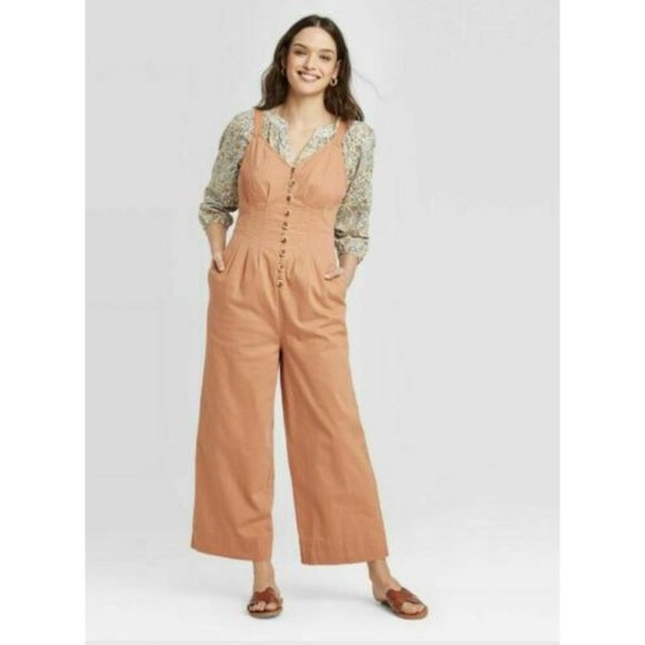 Universal Thread Pants - Universal Thread Womens Romper Jumpsuit Size 4 Iced Tea Burnt Orange NWT